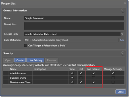 5. Template permissions